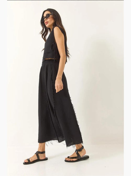 Conjunto de duas peças de blusa e saia texturizadas em musselina lucci - Kiabi Conjunto de duas peças de blusa e saia texturizadas em musselina lucci - Kiabi