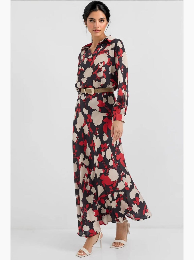 Conjunto de duas peças em cetim estampado bdart Vermelho - Kiabi