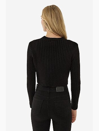 Conjunto de duas peças em malha cropped hiccup