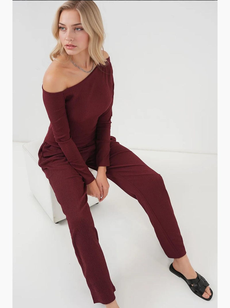Conjunto de duas peças ombro a ombro bdart Vermelho bordô - Kiabi