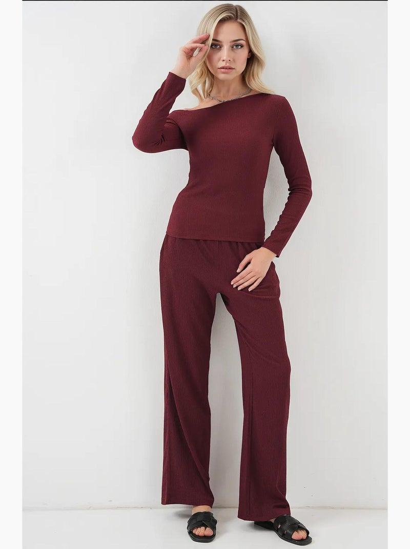 Conjunto de duas peças ombro a ombro bdart Vermelho bordô - Kiabi
