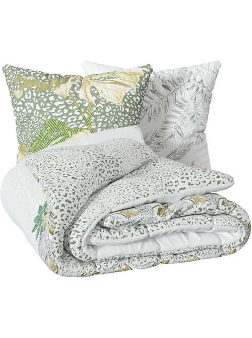 Conjunto de edredão com estampado da selva dourado - Kiabi Conjunto de edredão com estampado da selva dourado - Kiabi