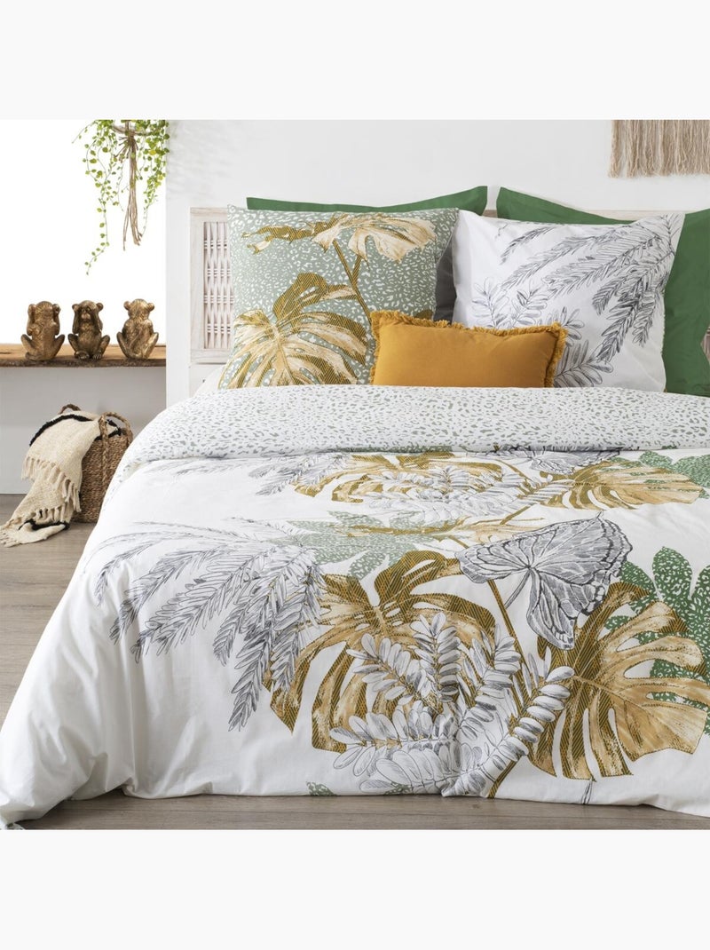 Conjunto de edredão com estampado da selva dourado Multicolorido - Kiabi