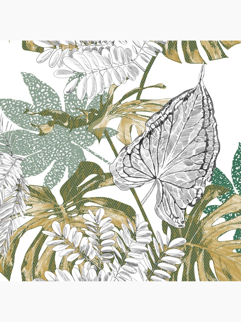 Conjunto de edredão com estampado da selva dourado Multicolorido - Kiabi