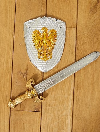 Conjunto de espada e escudo de cavaleiro - Kiabi
