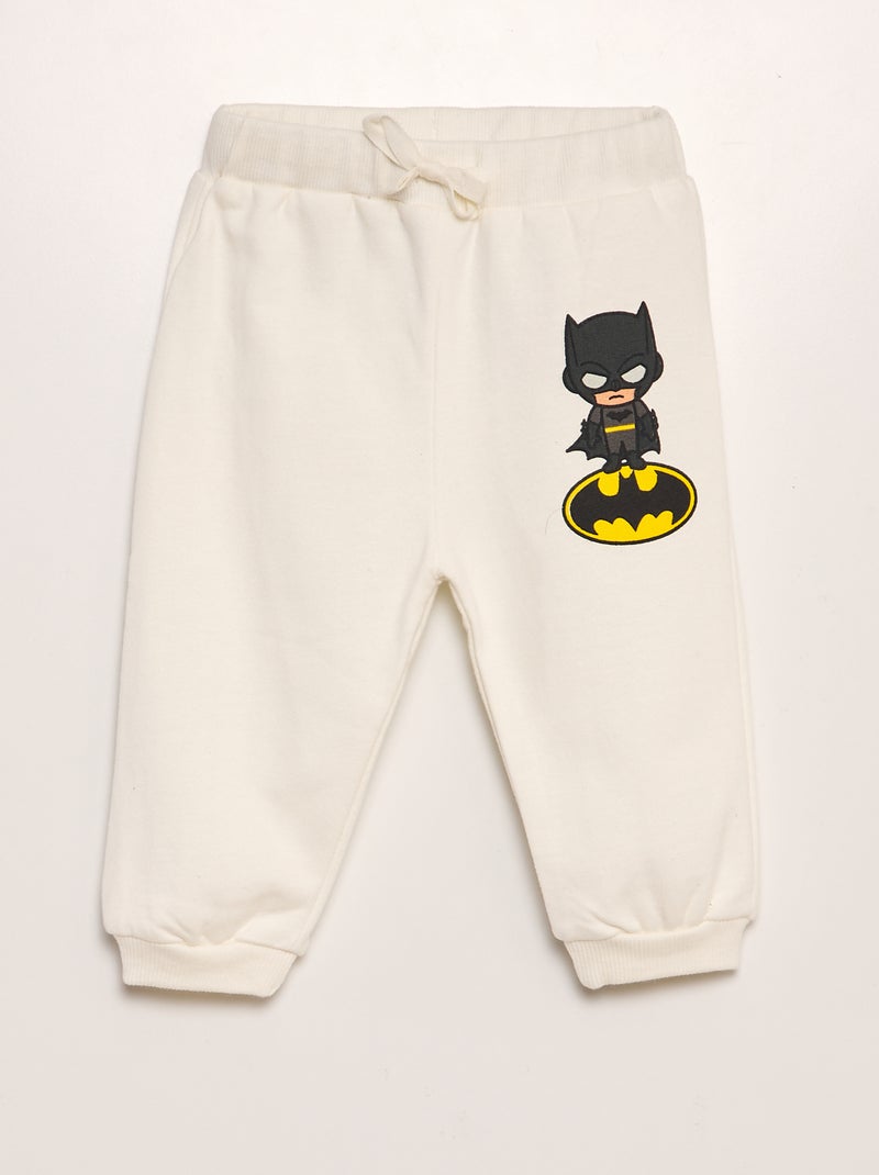 Conjunto de fato de treino com sweatshirt + calças 'Batman' 'DC Comics'  - 2 peças BRANCO - Kiabi