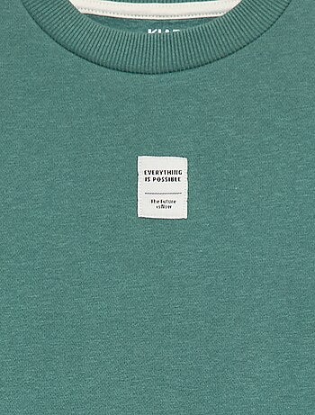 Conjunto de fato de treino em moletom cardado sweat + calças - 2 peças