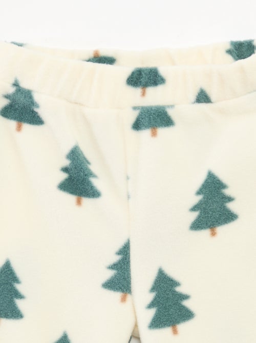 Conjunto de fato de treino em polar casaco com fecho + calças - 2 peças - Kiabi