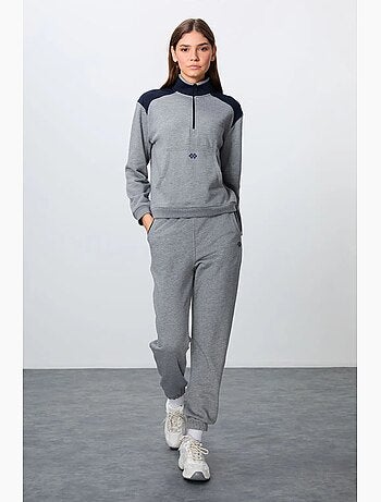Conjunto de fato de treino em polar com blocos de cor tommy
