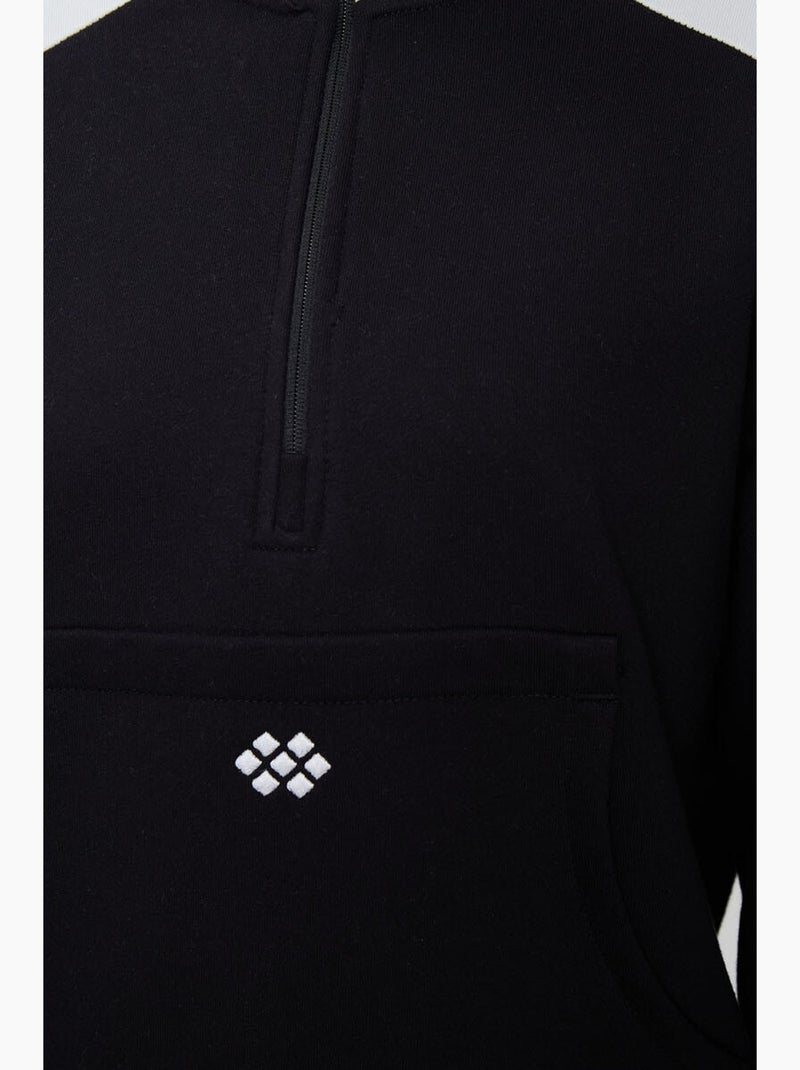 Conjunto de fato de treino em polar com blocos de cor tommy Preto Branco - Kiabi