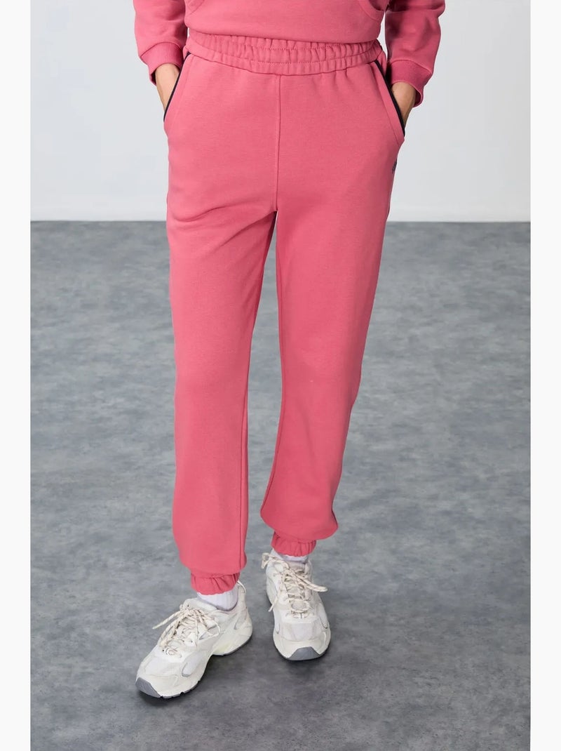 Conjunto de fato de treino em polar com blocos de cor tommy Rosa - Kiabi