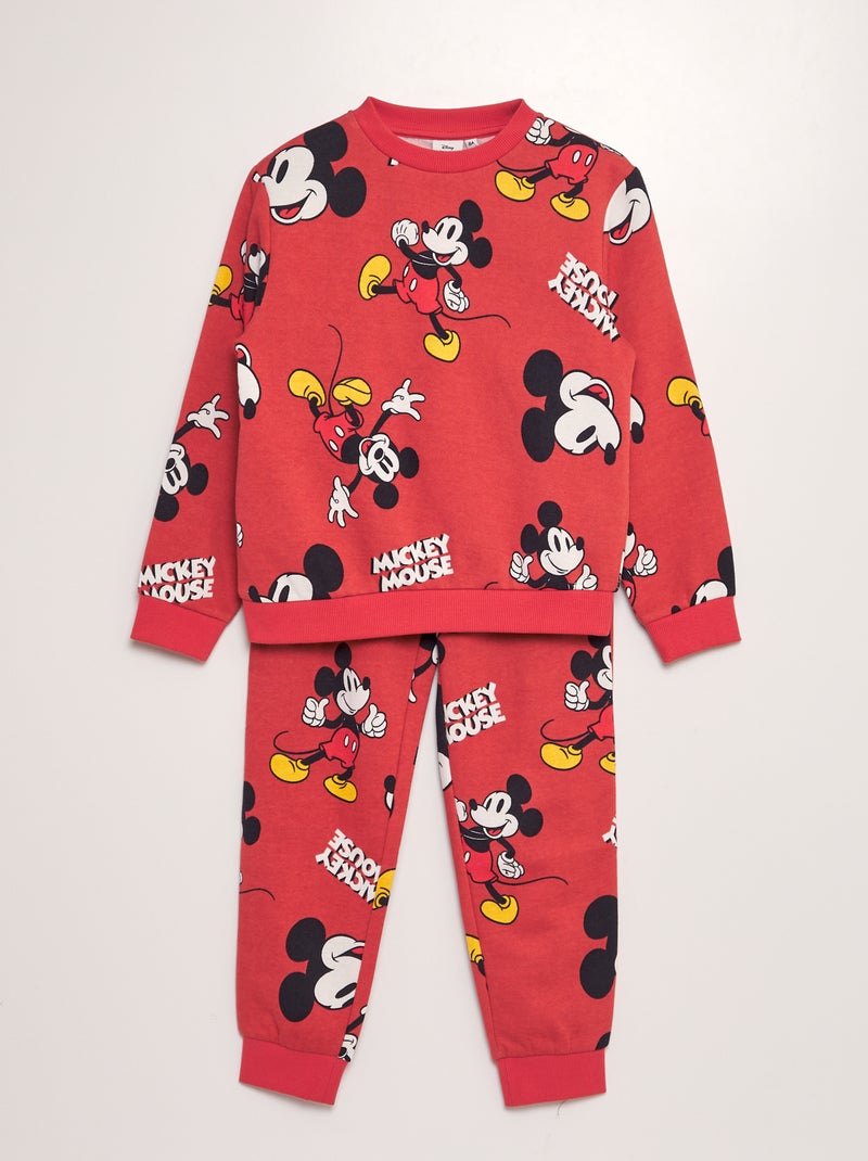 Conjunto de fato de treino 'Mickey' 'Disney' - 2 peças VERMELHO - Kiabi