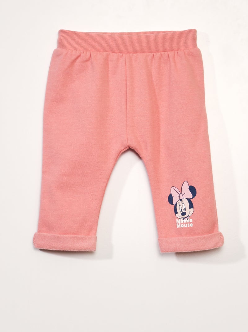 Conjunto de fato de treino 'Minnie' - 2 peças Cinza/ Rosa - Kiabi