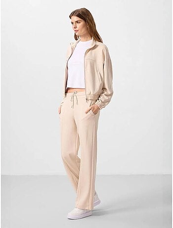 Conjunto de fato de treino oversized com gola com fecho tommy