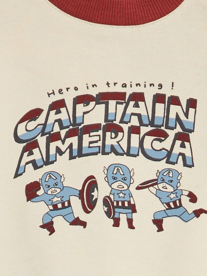 Conjunto de fato de treino sweatshirt + calças 'Homem-Aranha' 'Marvel' - 2 peças BRANCO - Kiabi