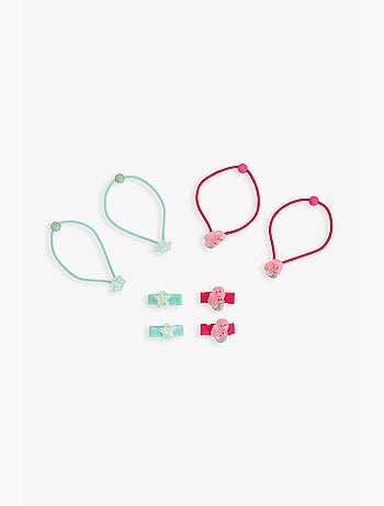 Conjunto de ganchos de cabelo sereia para menina penti