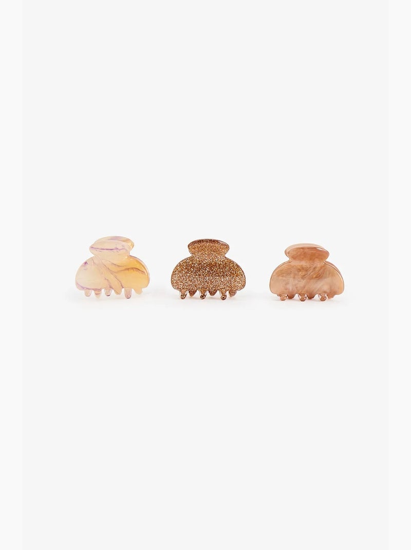 Conjunto de ganchos para o cabelo catalina penti Greige - Kiabi