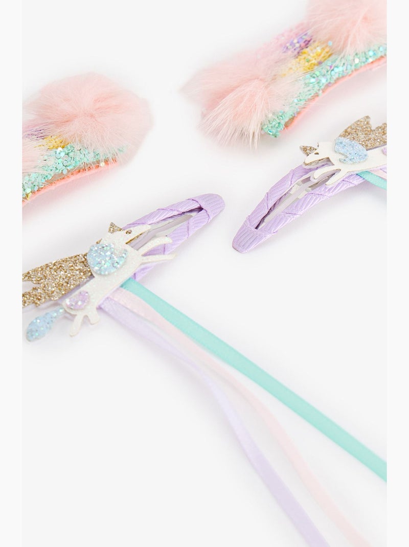 Conjunto de ganchos rainbow para menina penti Rosa - Kiabi