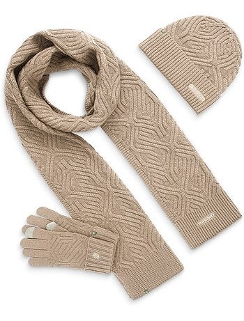 Conjunto de gorro, cachecol e luvas