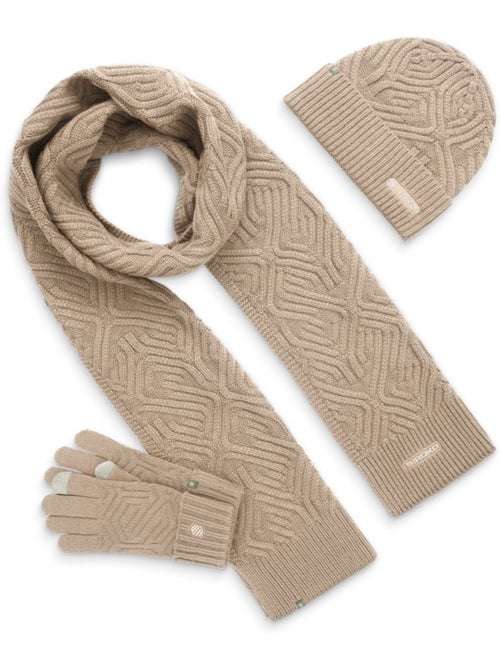 Conjunto de gorro, cachecol e luvas - Kiabi