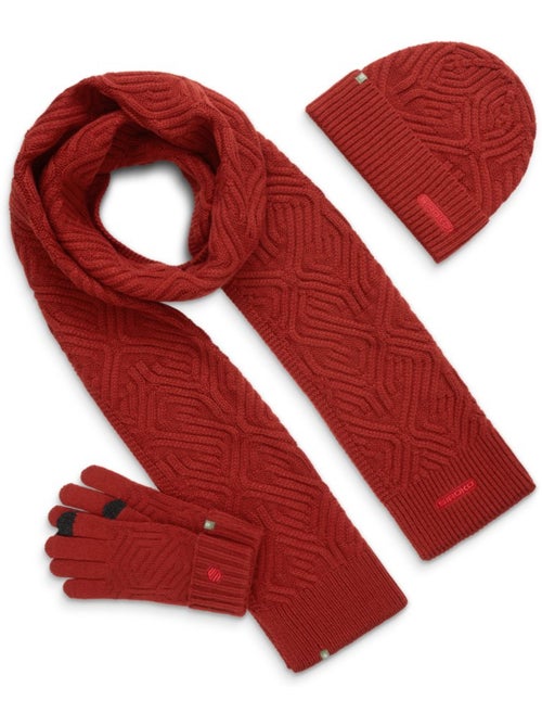 Conjunto de gorro, cachecol e luvas - Kiabi