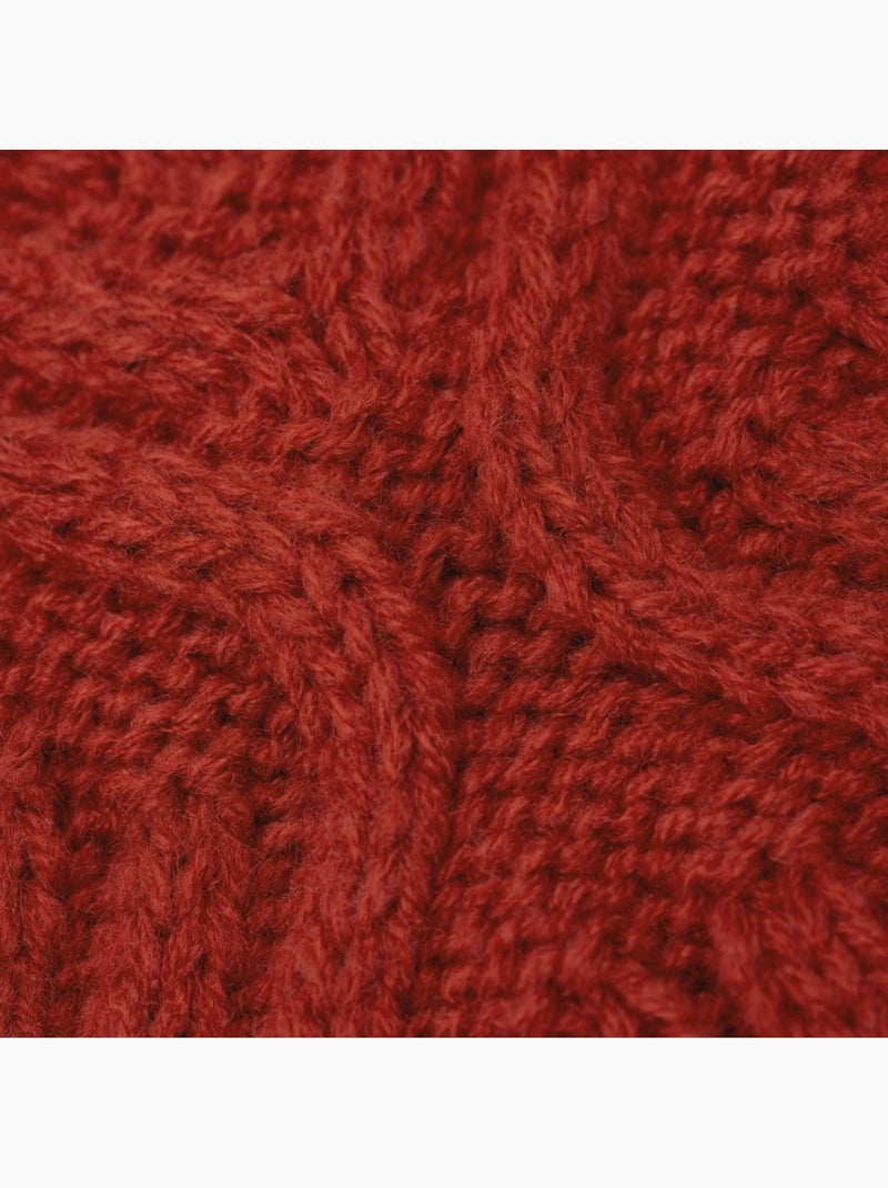 Conjunto de gorro, cachecol e luvas Vermelho - Kiabi