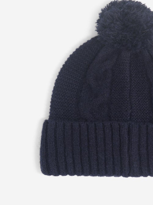 Conjunto de gorro de malha e gola de malha - 2 peças - Kiabi Conjunto de gorro de malha e gola de malha - 2 peças - Kiabi