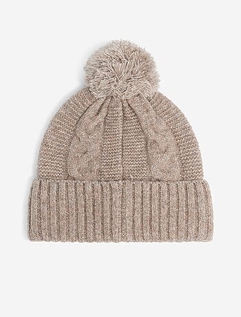 Conjunto de gorro de malha e gola de malha - 2 peças