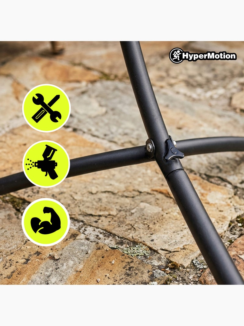 Conjunto de hamac de jardim com estrutura metálica arqueada hypermotion Preto - Kiabi