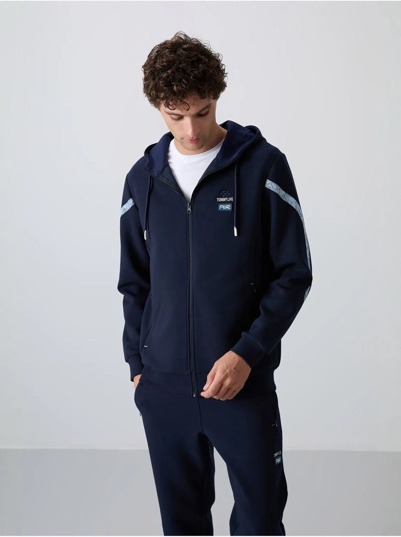 Conjunto de homem de sweatshirt com capuz e calças tommy Azul-marinho - Kiabi