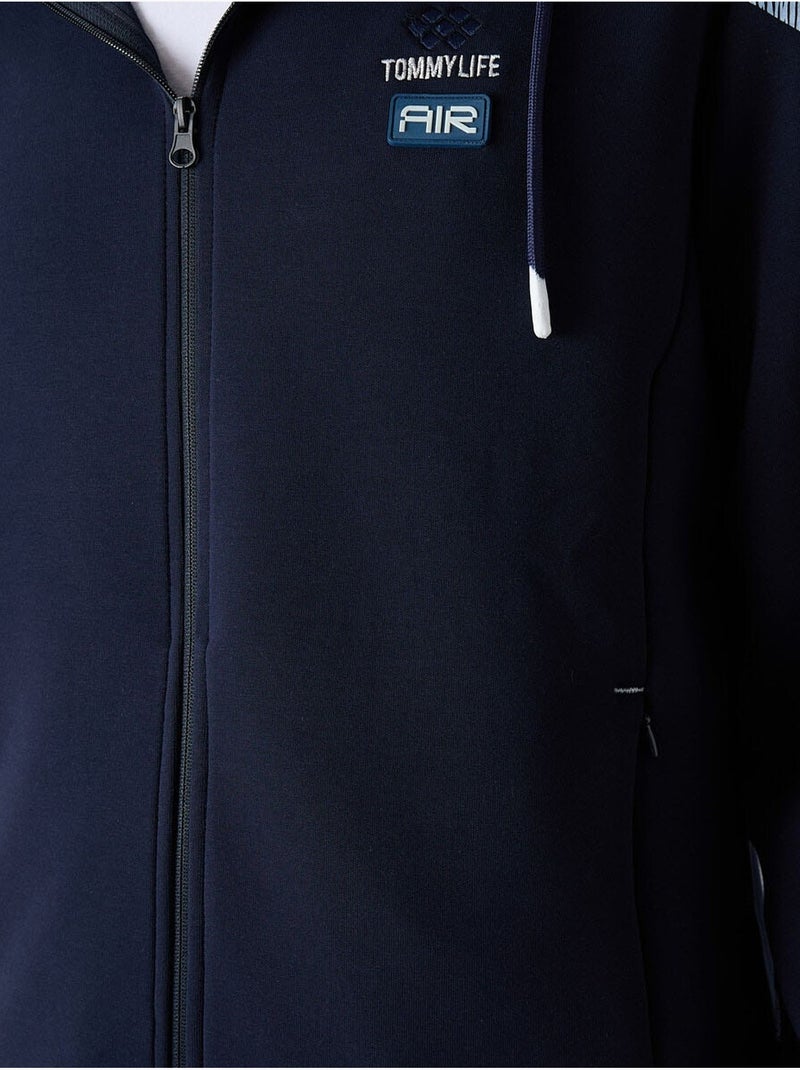Conjunto de homem de sweatshirt com capuz e calças tommy Azul-marinho - Kiabi