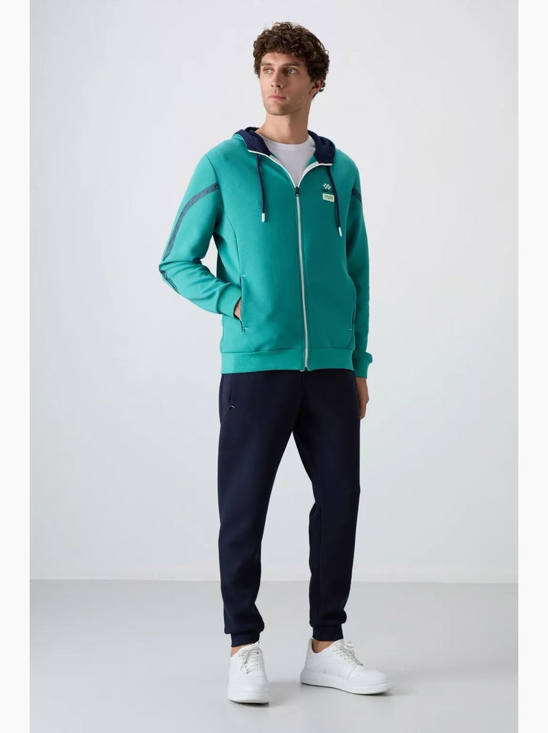 Conjunto de homem de sweatshirt com capuz e calças tommy Azul-petróleo - Kiabi