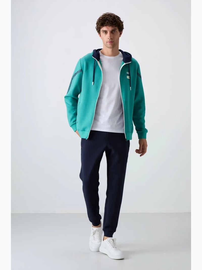 Conjunto de homem de sweatshirt com capuz e calças tommy Azul-petróleo - Kiabi