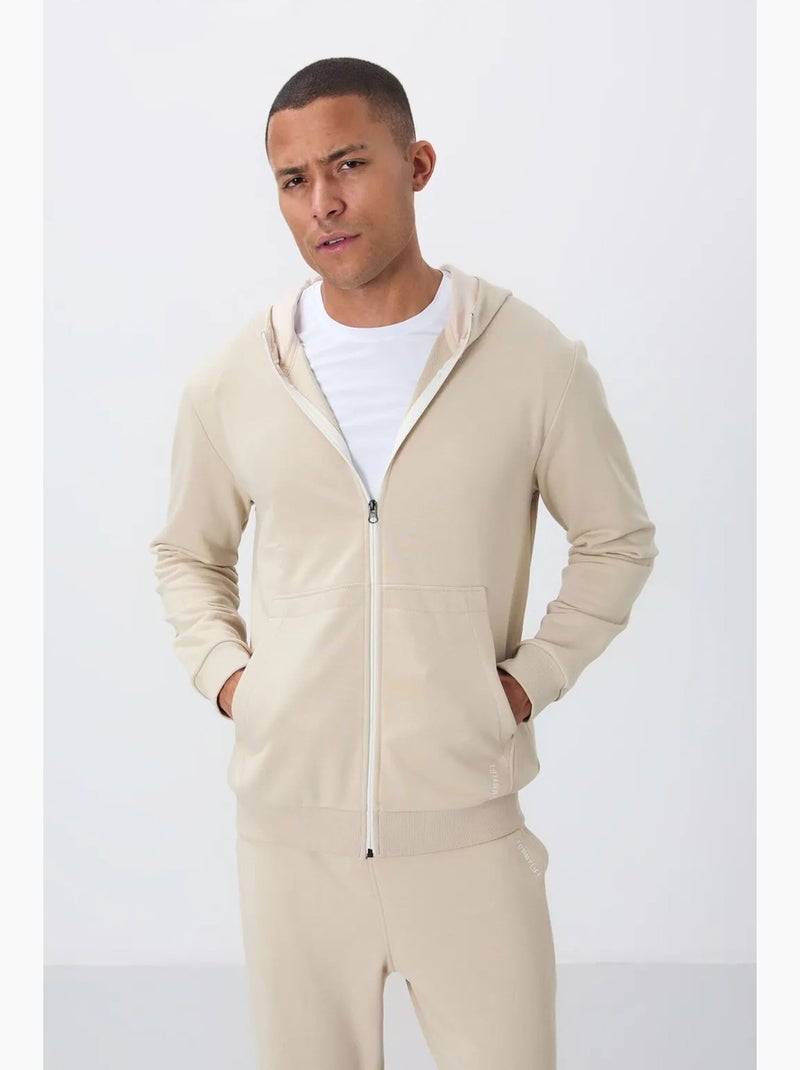 Conjunto de homem de sweatshirt com capuz e calças tommy Bege-argila - Kiabi