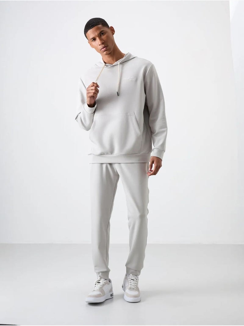 Conjunto de homem de sweatshirt com capuz e calças tommy Cinza claro - Kiabi