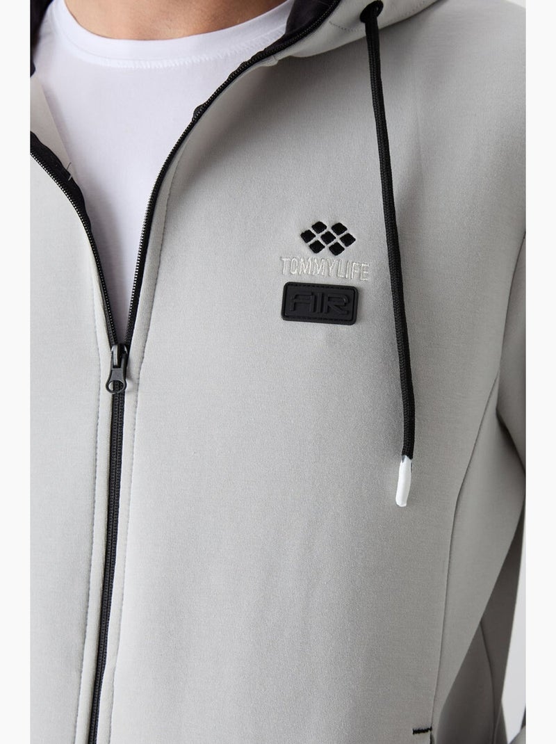 Conjunto de homem de sweatshirt com capuz e calças tommy Cinza claro - Kiabi