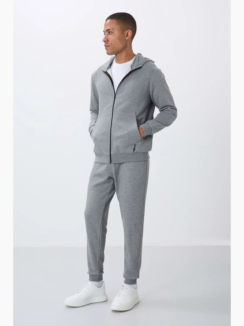 Conjunto de homem de sweatshirt com capuz e calças tommy Cinza - Kiabi