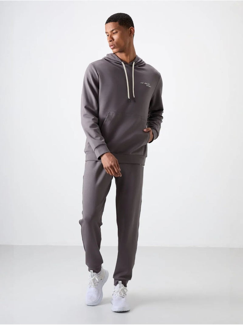 Conjunto de homem de sweatshirt com capuz e calças tommy Cinza-preto - Kiabi