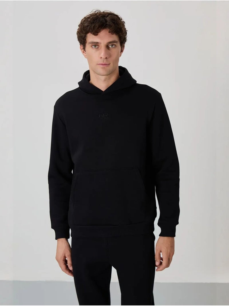 Conjunto de homem de sweatshirt com capuz e calças tommy Preto - Kiabi