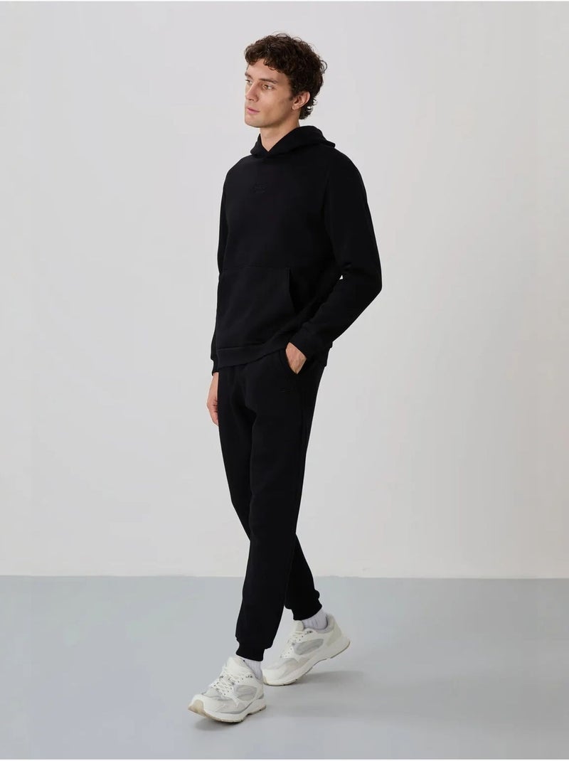 Conjunto de homem de sweatshirt com capuz e calças tommy Preto - Kiabi