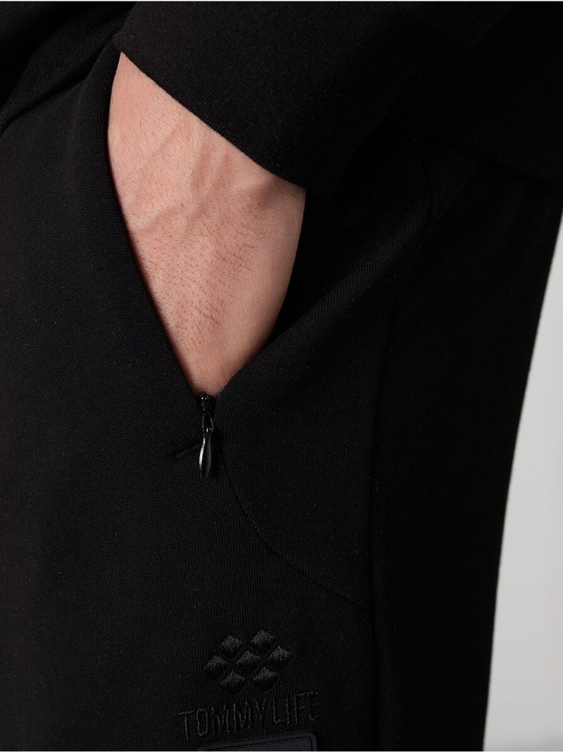 Conjunto de homem de sweatshirt com capuz e calças tommy Preto - Kiabi