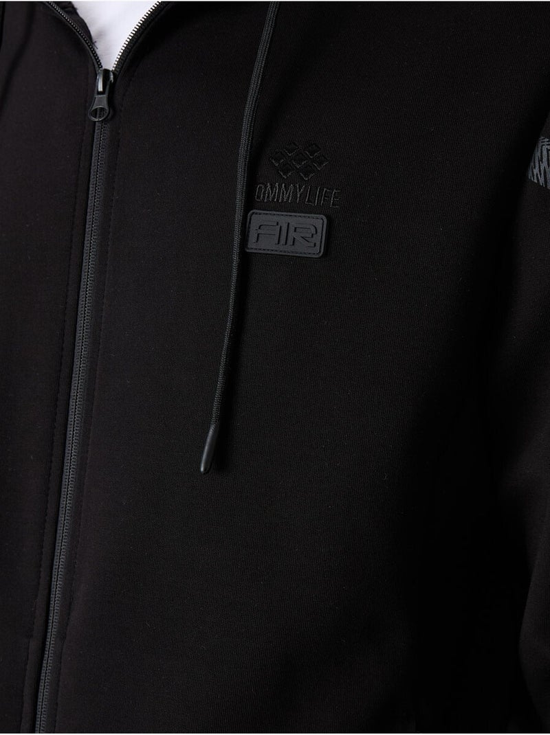 Conjunto de homem de sweatshirt com capuz e calças tommy Preto - Kiabi