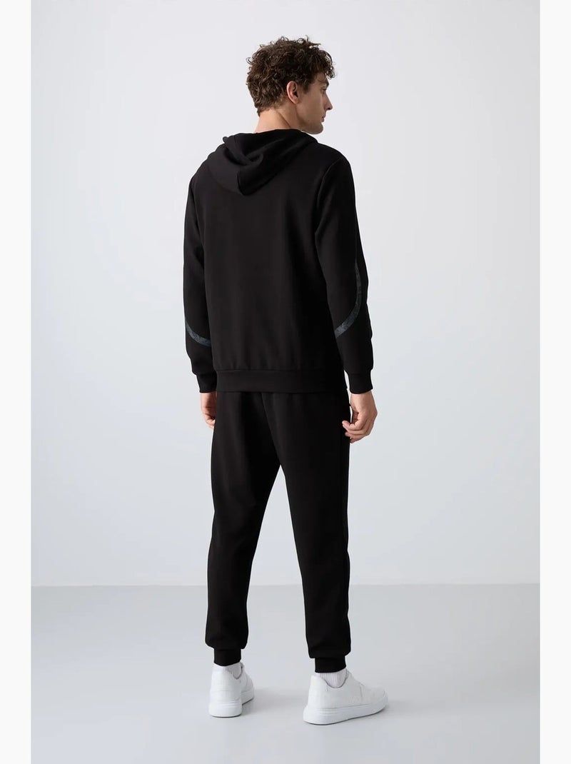 Conjunto de homem de sweatshirt com capuz e calças tommy Preto - Kiabi