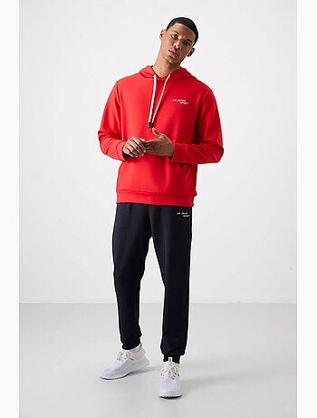 Conjunto de homem de sweatshirt com capuz e calças tommy