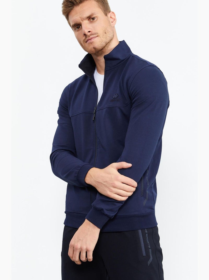 Conjunto de homem de sweatshirt com fecho frontal e calças tommy Azul-marinho - Kiabi