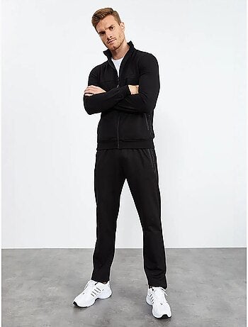 Conjunto de homem de sweatshirt com fecho frontal e calças tommy