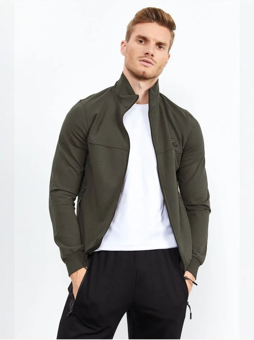 Conjunto de homem de sweatshirt com fecho frontal e calças tommy - Kiabi Conjunto de homem de sweatshirt com fecho frontal e calças tommy - Kiabi