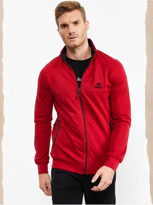 Conjunto de homem de sweatshirt com fecho frontal e calças tommy - Kiabi Conjunto de homem de sweatshirt com fecho frontal e calças tommy - Kiabi