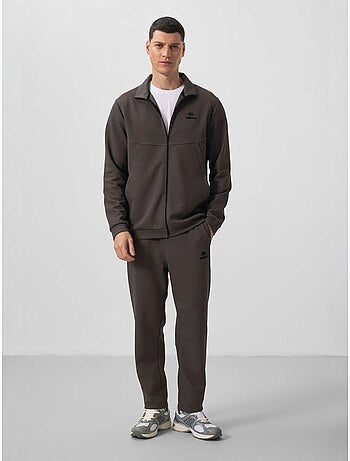 Conjunto de homem de sweatshirt de manga comprida com fecho e calças tommy
