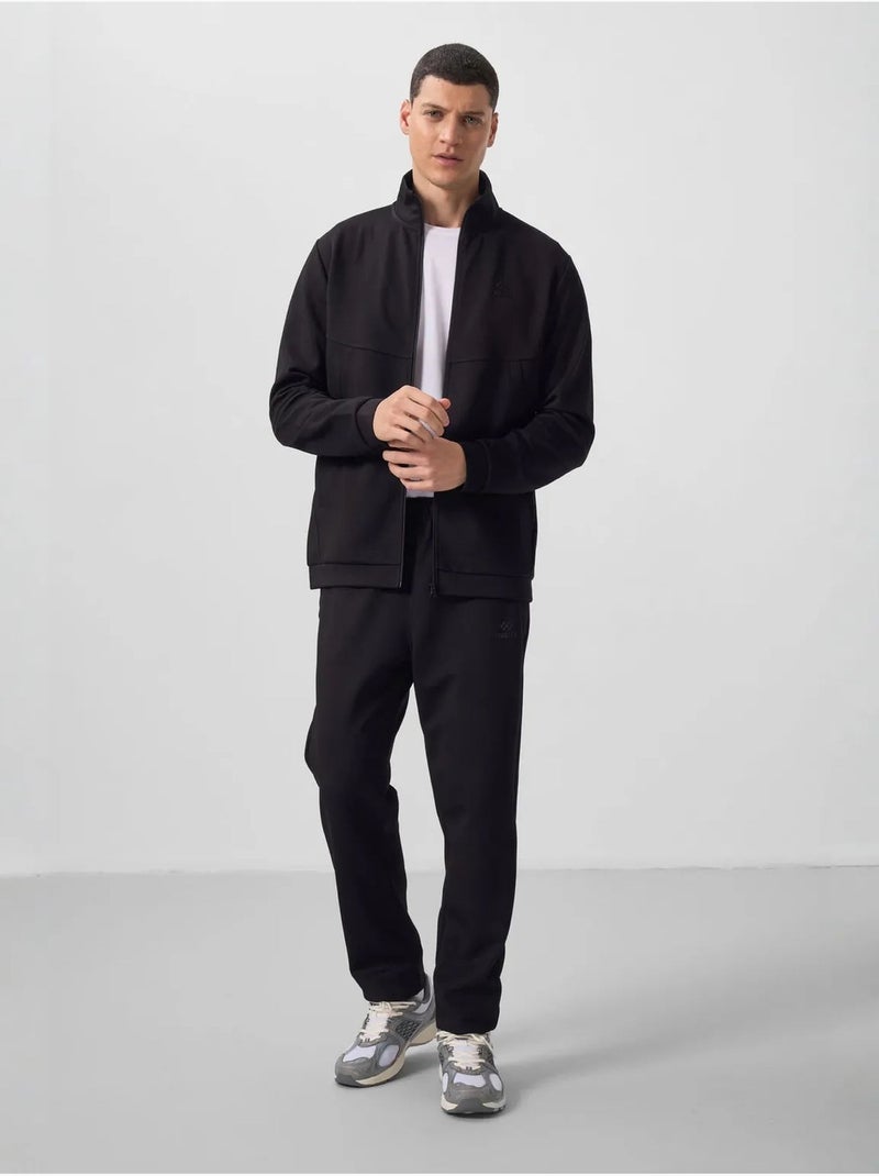 Conjunto de homem de sweatshirt de manga comprida com fecho e calças tommy Preto - Kiabi